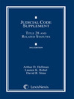 cover image of Judicial Code Supplement